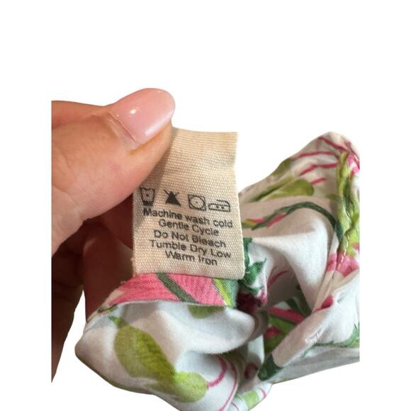 Print Fresh NWT Royal Palms Pink Basil Tropical Palm Trees Monkey Pajama Pants - Picture 8 of 10